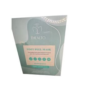 NWT Peppermint Foot Peel Masks Kit SEALED in box